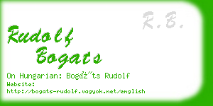 rudolf bogats business card